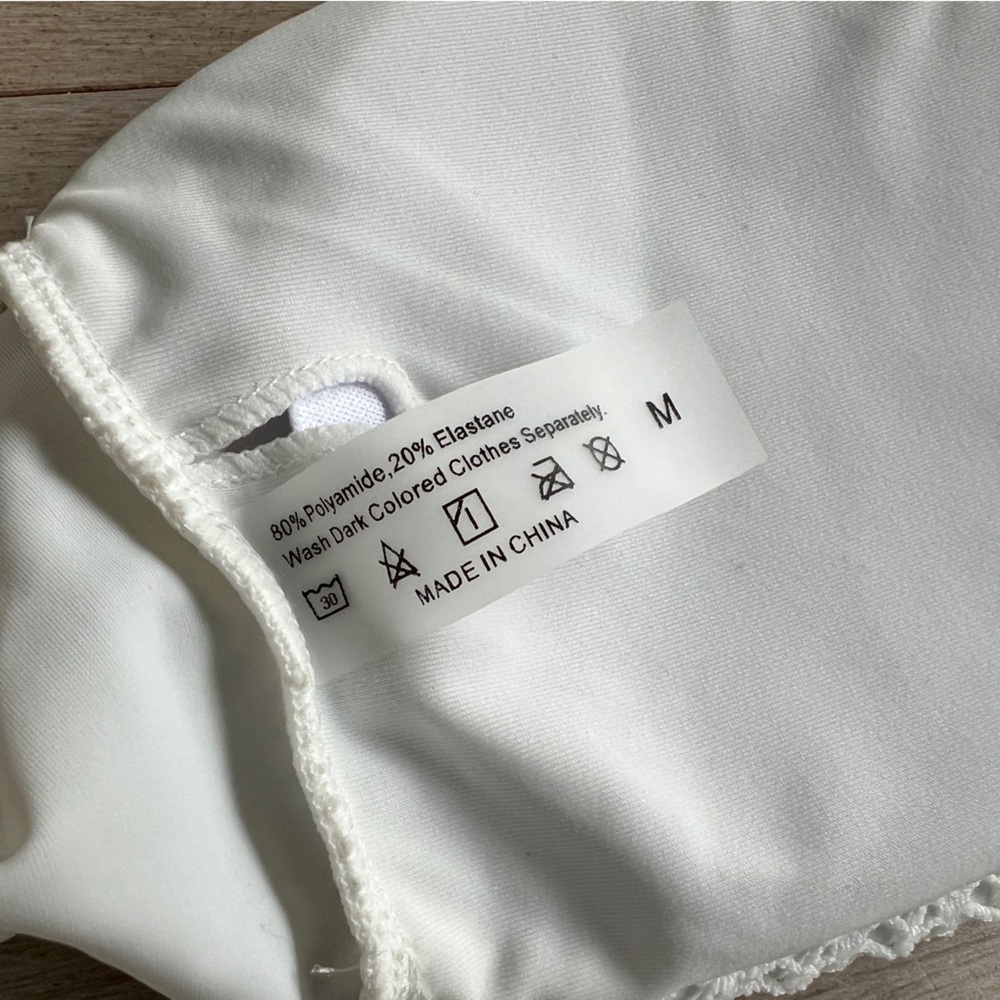 NEW White Textured Bikini Set - Picture 3 of 6